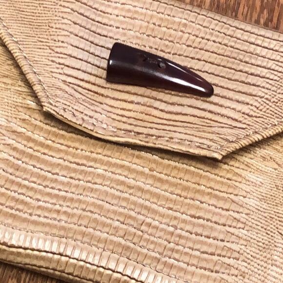 Z Gallerie Tan Serengeti Photo Envelope Clutch - Picture 3 of 7